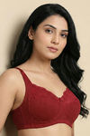 Zivame Double Layered Non Wired 3/4Th Coverage T-Shirt Bra - Red Dahlia — thumbnail 2